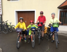 group of people on bikes 